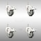 Service Caster 3 Inch 316SS Gray Polyurethane Wheel Swivel 10mm Stem Caster Set Lock Brake SCC-SS316TSTTL20S314-PPUB-M1015-4 - alternate 3